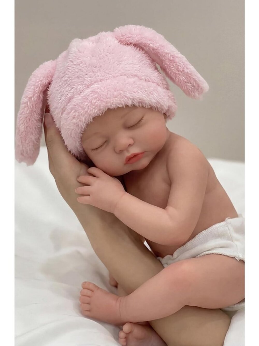 16Inch4.9Ib Girl Full Platinum Silicon Weight Realistic Reborn Baby Doll for Kid